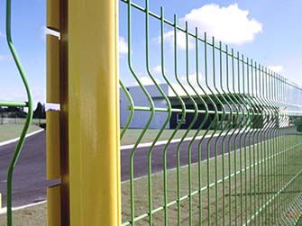 Peach Post Fence
