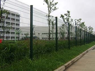 Peach Post Fence