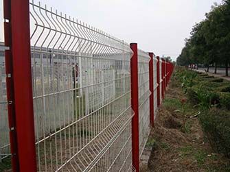 Peach Post Fence