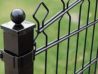 Arch Top Double Wire Mesh Fence