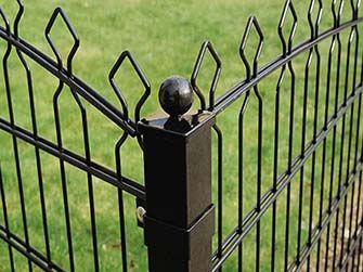 Arch Top Double Wire Mesh Fence