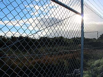 Chain link fence
