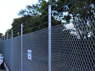 Chain link fence