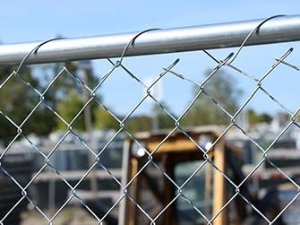 Chain link temporary fence